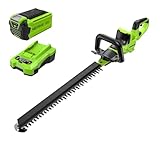Greenworks 40V 26' Brushless (1.1' Cutting Capacity/Debris Collector / 180° Rotating Handle), 2.0Ah Battery and Charger Included