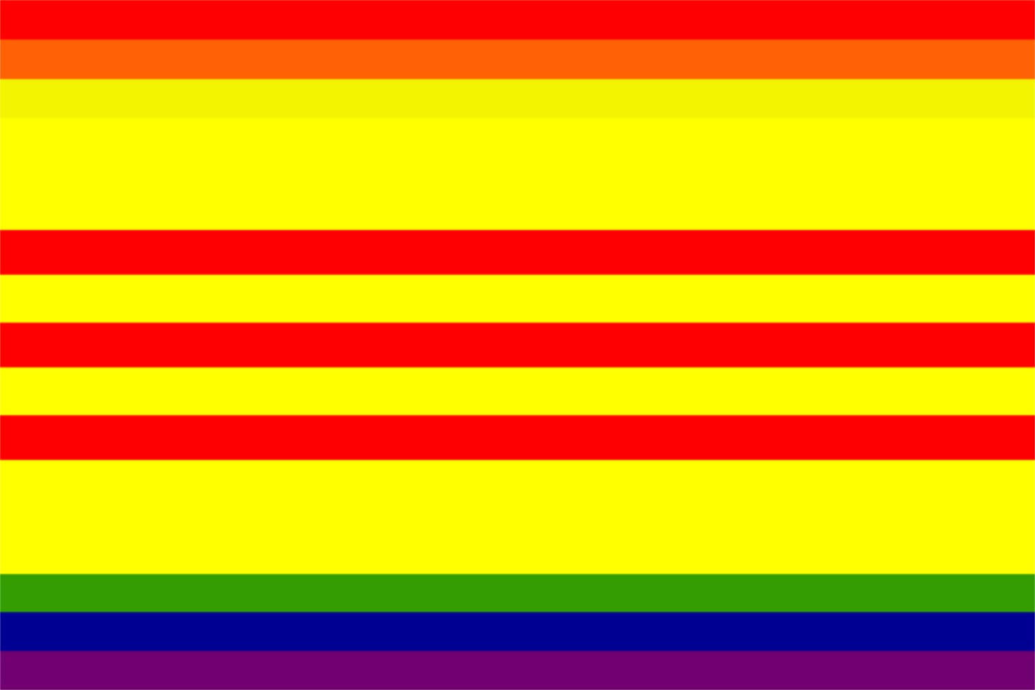 Drapeau South Vietnam LGBT grand format paysage de 1.35m² pour association