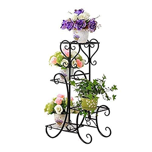 sdneNest Soporte de exhibición de flores, marco floral, soporte para plantas al aire libre, estantes de metal de hierro para flores sdneNest Soporte de exhibición de flores, marco floral, soporte para plantas al aire libre, estantes de metal de hierro para flores