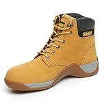 DEWALT Builder Mens Safety Work Lace Up SB Steel Toe Ankle Boots UK 11 / EU 45 Yellow