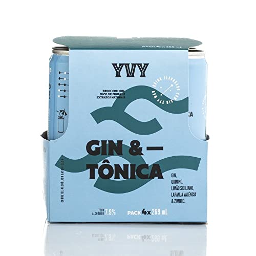 Yvy Destilaria Drink Gin Tônica (4 latas)