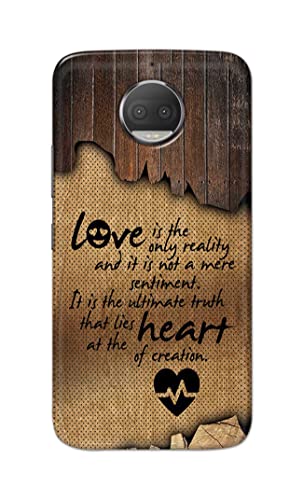 Image of PRINTFIDAA Love is The Only Reality and It is Not Mere Sentiment Printed Designer Hard Case for Motorola Moto G5S Plus (5.5 inch), XT1803, XT1805, XT1806, XT1804 Back Cover -(e) RPM1010