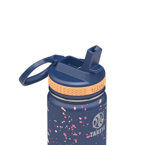 Image of Takeya 22 oz Actives Stainless Steel Water Bottle with Straw Lid - Leakproof, Double-Wall Insulated, Keeps Drinks Cold 24 hrs /Hot 12 hrs, BPA-Free, Powder-Coated, Gym & Travel, Cool Ray