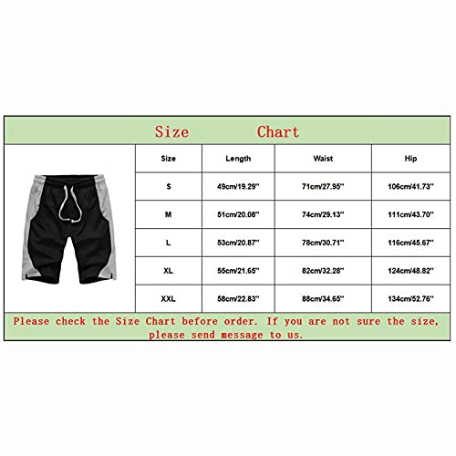 Glitter Foam Summer Mesh Color Matching Men's Sports Fitness Shorts Pants Leisure Breathable Men's Pants Trousers Grey #TOP5