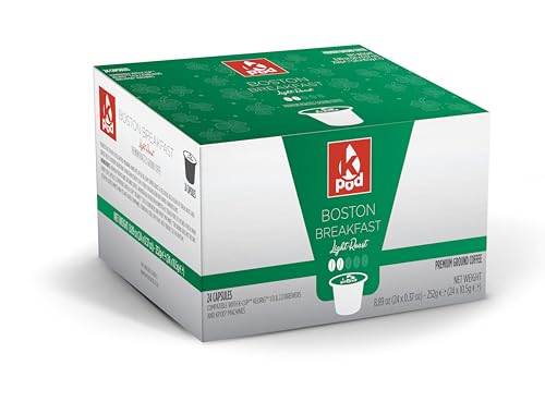 KPod Coffee Pods, Compatible with Keurig, K-Cup (48 Pods, Boston Breakfast)