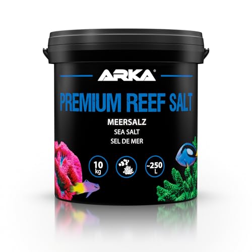 ARKA Premium Reef Salt - 10 kg - Qualitäts-Meersalz für optimale Korallenpflege in Meerwasseraquarien, schnell löslich, unterstützt langfristiges Korallenwachstum und Gesundheit.