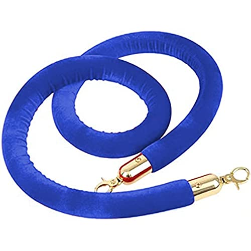 Corde de barrière de file d'attente en velours vert et métal doré 4/5 ft