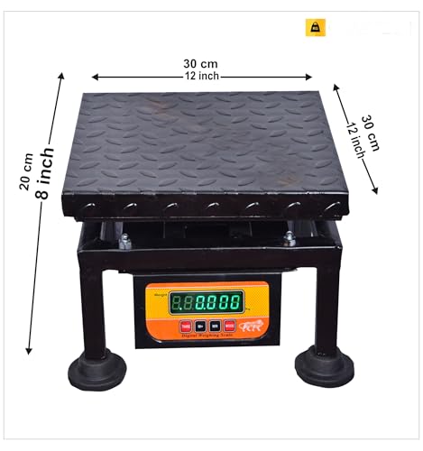 Image of Weighing Scale 100kg x 10g Weight Machine for Shop,12x12 inch for Kirana Store, Fruit Shop, Kitchen and Factories Digital computer kanda 82