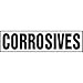 Accuform MCHL531VA, 6" x 24" Aluminum Sign with Legend: "Corrosives", Pack of 10 pcs