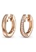 Produktbild JETTE Damen-Creolen 925er Silber 28 Zirkonia One Size Roségold 32010186