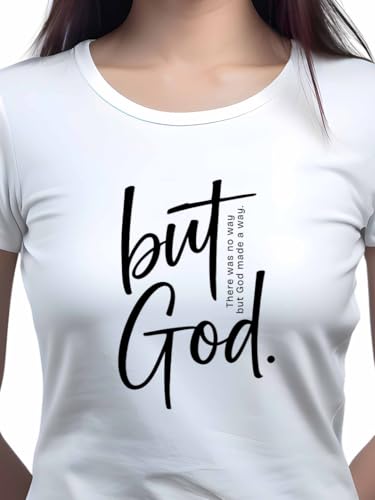 Image of XENOVAURBAN Women Cotton Printed Regular Fit T-Shirt | Stylish Round Neck Graphic Tshirt - WRN-BUTGOD1