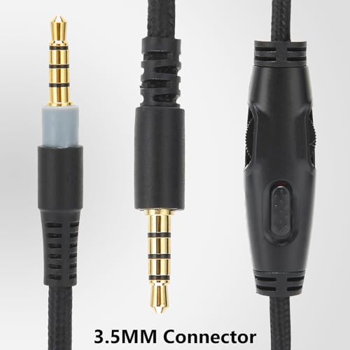 Cable de audio auxiliar 3.5mm macho a macho con control volumen miniatura 6