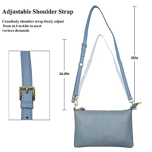 Image of Beurlike Leather Wristlet Wallet Clutch Purses For Women Small Crossbody Phone Bags