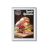 Klapprahmen A4 25mm B1 Norm brandsicher Brandschutz Plakatrahmen Rahmen Brandschutzrahmen