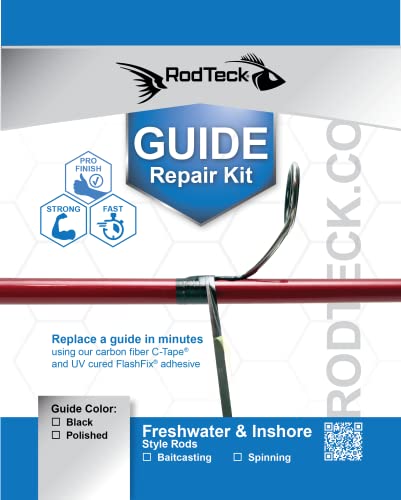 Rodteck Guide Repair Kit | Freshwater & Inshore Baitcasting | Complete Fishing Rod Repair Kit #TOP6