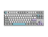 ⌨️【Pies Ajustables & Conector Tipo-C】: Este modelo tiene 3 niveles de pies ajustables para que puedas encontrar la mejor altura y establecer la posición perfecta para tus sesiones de escritura, juegos o programación. La interfaz Type-C garantiza una conexión rápida y estable, compatible con la mayoría de los dispositivos convencionales.