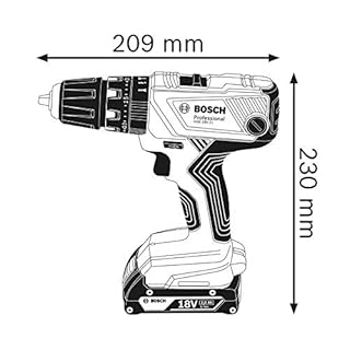 Bosch Professional 18V System Akku Schlagbohrschrauber GSB 18V-21 (inkl. 2x 2.0Ah Akku, 40tlg. Zubehör Set, L-BOXX) - Amazon Exclusive