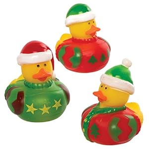 Baker Ross AX372 Kerst Elf Bad Eendjes – Pak Van 6, Nieuw Speelgoed Voor Kinderen, Ideale Kous Of Feestzak Vuller Voor…