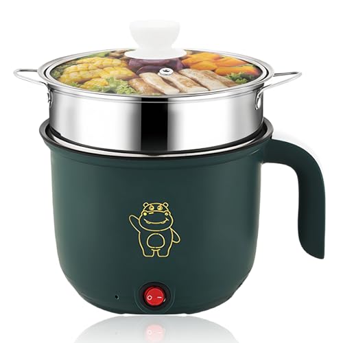 Elektrische Pfanne, Mini Elektrischer Hot Pot, 1.8 Litre Elektrische Hot Pot, Tragbare Antihaft Multikocher, Tragbare Schneller Suppentopf, Elektrischer Kochtopf Für Home Office Dorm+Dampfer – Bild 2