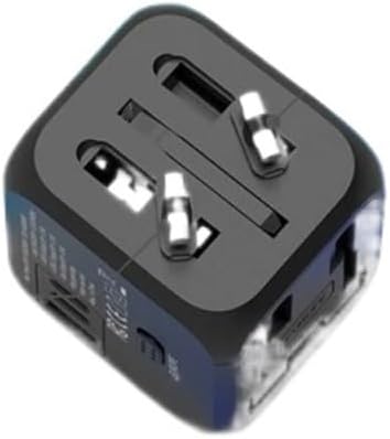 Travel Adapter Charger, Multi-Plug Universal Power Outlet Converter, Portable Travel Plug(Black)
