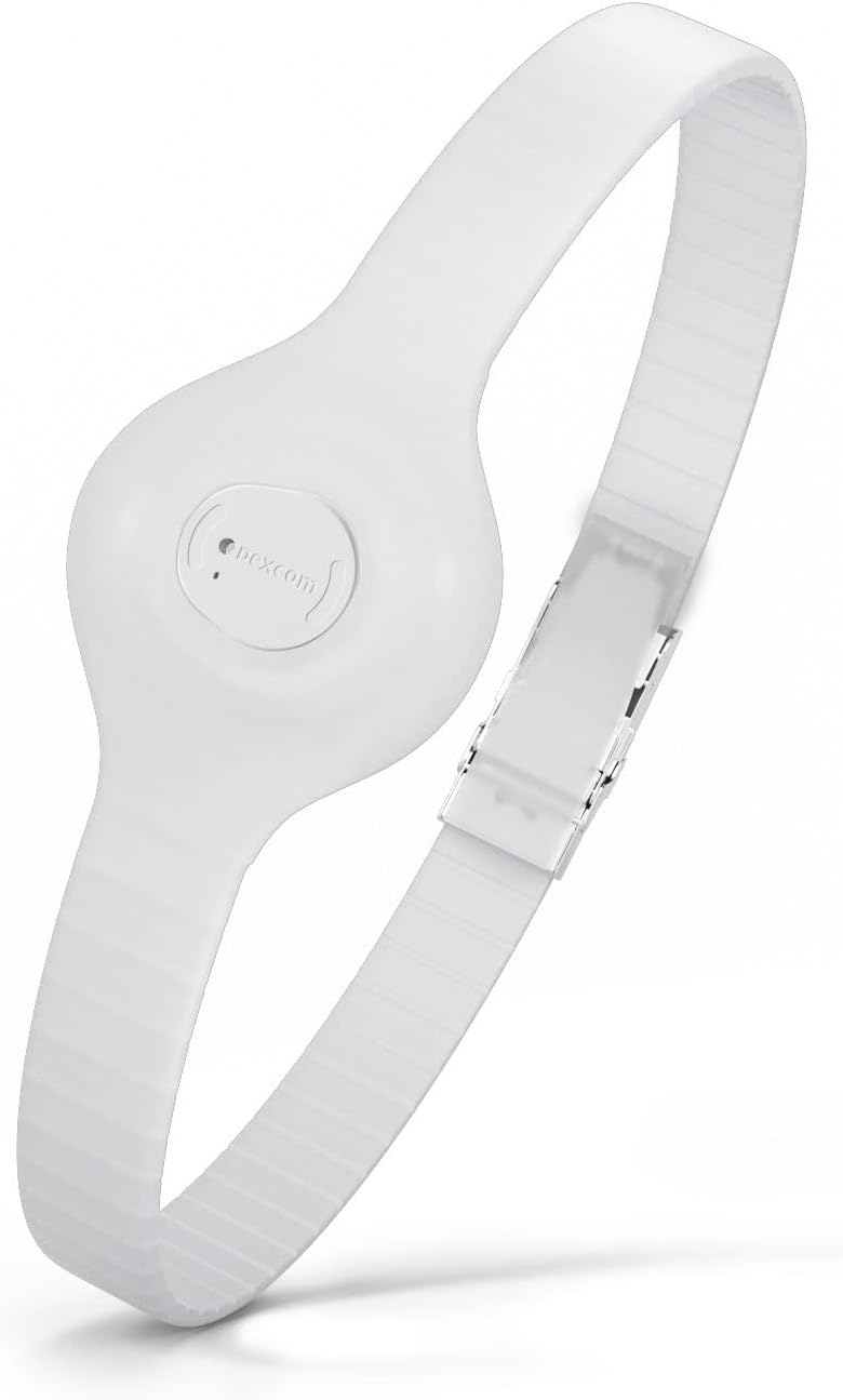 Divoti Sensor Cover Armband for Dexcom G7 | Adjustable, Trim-to-Fit CGM Holder | Adhesive-Free, Hypoallergenic Silicone | Secure, Comfortable Fit for Active Daily Wear & All Arm Sizes- Transparent