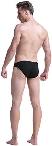 Meerway Mens Swimming Briefs Comfort Sexy Swimwear Bikini Trunk with Adjustable Drawstring