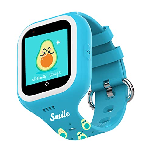 SaveFamily Iconic Plus Ed. Mr. Wonderful con Correas customizadas. Reloj Inteligente niño Videollamada, Música, Identifica Llamadas, Video, Bluetooth, App Store, Whatsapp & Stikers Divertidos.Azul