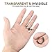 Feramox Ring Size Adjuster for Loose Rings 48 PCS Invisible Transparent Fit Wide Rings