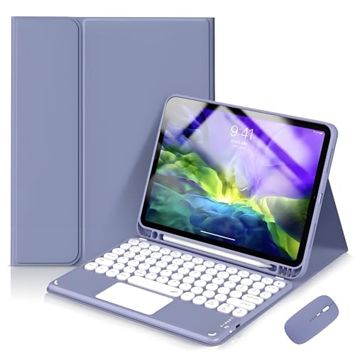 Coque Clavier iPad Mini 7 Tactile Magnétique JZ et Souris Sans Fil