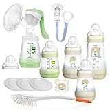 1 x NIP Bürste 2-in 1 // Gebogener Bürstenkopf für eine lückenlose Reinigung des Flaschenbodens // Kratzschutz druch eweiche Nylonborsten