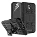 Produktbild betterfon | Outdoor Handy Tasche Hybrid Case Schutz Hülle Panzer TPU Silikon Hard Cover Bumper für ZTE Blade L110 Schwarz
