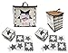 Happykiddoos Puzzlespielmatte. 20 Foam Matte. Spielmatte Schaumstoff Verriegelung Puzzle Kinderteppich. Gesamtgröße 150 x 120cm. Inkl. Aufbewahrungstasche(Stern 20 Matte, Grau/weiß)