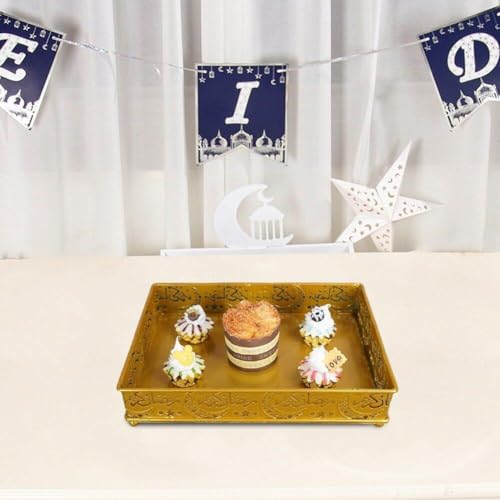 Bandejas Ramadán Moon de diseño elegante para servir y almacenar alimentos en fiestas de Eid Mubarak 7