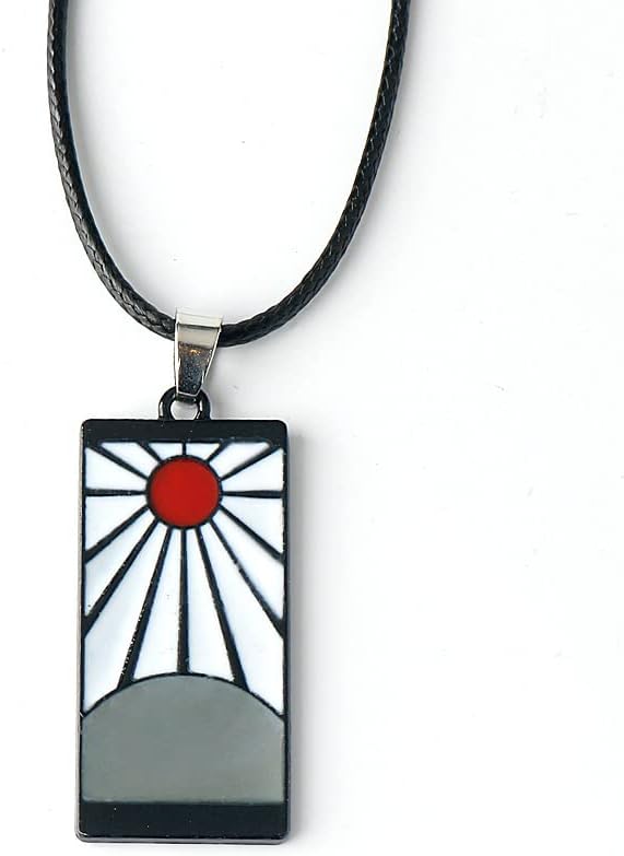 Anime Tanjiro Hanafuda Pendant Necklace for Men and Women