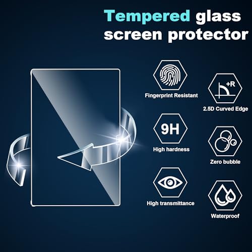 Fhyeugfy Screen Protector Designed for Nubia Red Magic Astra,9.06 inch,Tempered Glass Film,HD Clear,Anti-Scratch,Bubble Free(2 Pack) by Fhyeugfy - Image 5