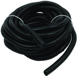 Black 200' Feet 1/4" Split Loom Tubing Wire Conduit Hose Cover Auto Home Marine