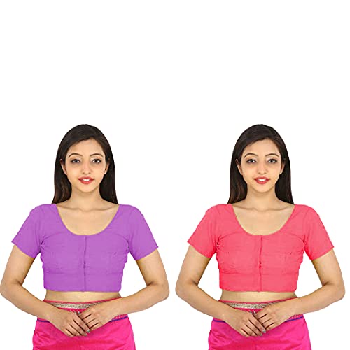 Image of Namita Women's Rubia Cotton Solid Half Sleeve Blouse