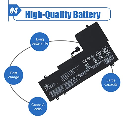 Image of L15L4PC2 L15M4PC2 Laptop Battery Compatible with Lenovo Yoga 710-14IKB 710-14ISK 710-15IKB 710-15ISK 710-14ISK-IFI 710-14ISK-ISE Series Notebook 5B10K90778 5B10K90802 7.6V 53Wh /6974mAh