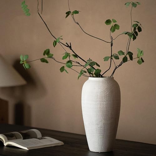 Vase en céramique rétro pour fleur séchée, la solution pour meuble vide - 4
