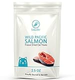 TickledPet Freeze Dried Salmon Dog Treats - Single Ingredient - Made in the USA - Sustainable - 3 Oz