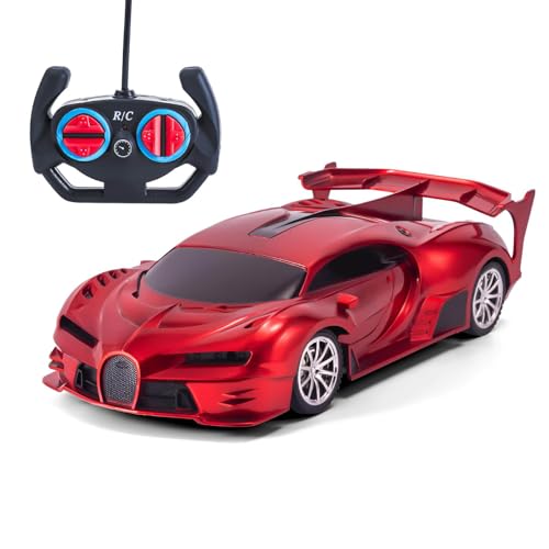 Coche De Carreras RC 1:32, 4wd, Carrocería De PVC A Prueba De Explosiones, Neumáticos De Goma, Faros Led, Ideal para Deriva Y Circuitos