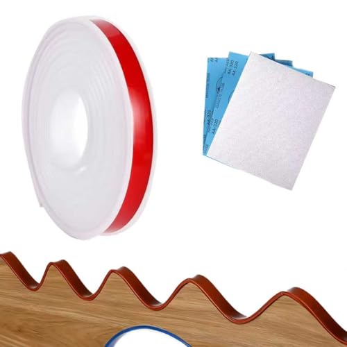 TanweiJP 木口モール エッジバンディング U字型粘着家具エッジバンディング ベニヤエッジトリム TPE素材 柔らかい 自己粘着エッジテープ 長さ5M 多くの色 サンドペーパーをプレゼントする 家具エッジプロテクターテープ テーブル 異形エッジ キャ
