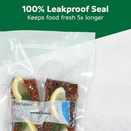 Image of FoodSaver Variety Pack Vacuum Seal Bags, 120 Count Pre-Cut BPA-Free Freezer Bags (20 Pint, 60 Quart, 40 Gallon) for Food Storage, Sous Vide, Meal Prep