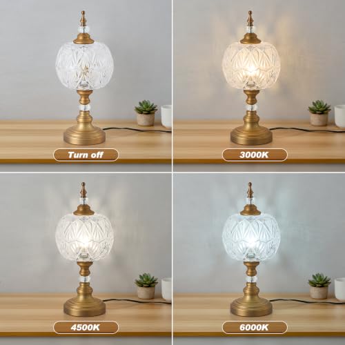 TLOLGT Vintage Table Lamp 8.3" Desk Lamp Table Light with Plug Switch by TLOLGT - Used condition - Image 2