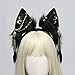 Shurhome Electric Wolf Ear Headband Cosplay Costume Hairband Party Headpiece Masquerades Headwear Animes Roleplaying Hairhoop Fashionable Headwear