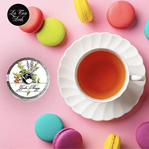 Herbal Tea Variety Pack By La Tea Dah | Five Mini Tins Of Caffeine Free Assorted Tea Bags - Rooibos, Chai, Hibiscus, Tulsi, Cinnamon Apple, & Chamomile Tea | Gourmet Tea Gift Sets (20 Decaf Tea Bags) #TOP4