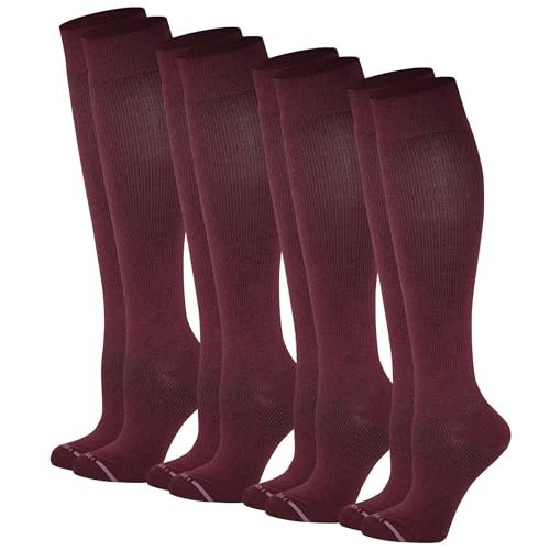 Image of Dr. Motion Compression Knee High Socks for Women - 4 Pairs Pack