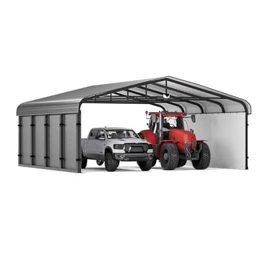 Sannwsg 20x20 Heavy Duty Metal Carport