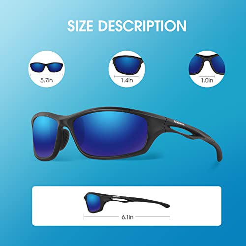 Duduma Polarized Sports Sunglasses for Men Women Running Cycling Fishing Golf Driving Shades Sun Glasses Tr90