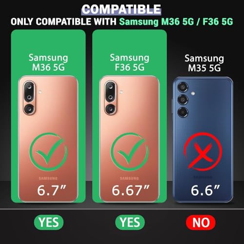 Image of COVERBLACK Soft Rubber Silicon Clear Case Back Cover Compatible for Samsung M36 5G / F36 5G - Transparent